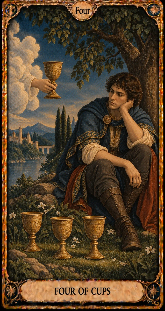 FOUR OF CUPS