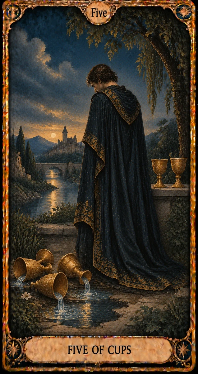 FIVE OF CUPS