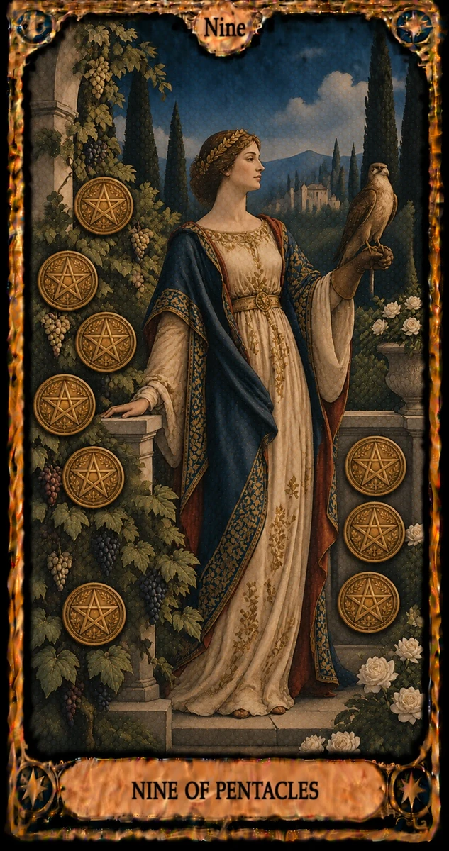 Nine of Pentacles