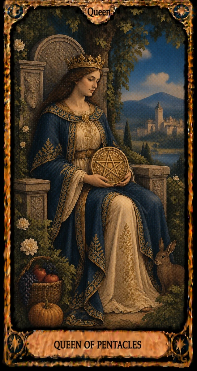 QUEEN OF PENTACLES